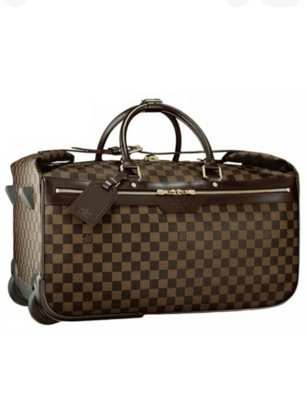 Louis Vuitton Brown Damier Rolling Travel Bag